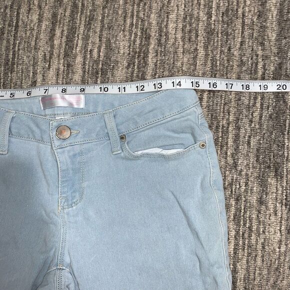 Y2K 90s NOBO No Boundaries Juniors Size 11 Light Blue Flare Leg Jeans Light Wash - Picture 5 of 8
